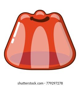 Pudding icon. Cartoon illustration of pudding vector icon for web