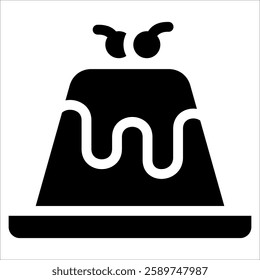 Pudding Icon Element For Design