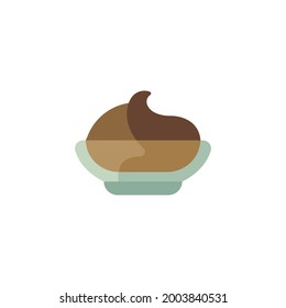 pudding Icon Isolated On White Background