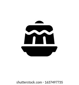 Pudding Icon , Restaurant Symbol.