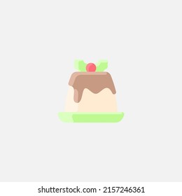 Vector de signo de icono de pudding,Símbolo, ilustración de logotipo para web y móvil