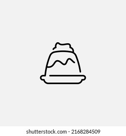 Pudding icon sign vector,Symbol, logo illustration for web and mobile