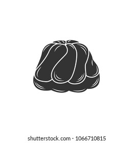 Pudding icon. Simple element illustration. Pudding symbol design template. Can be used for web and mobile on white background