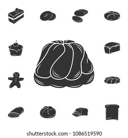 Pudding icon. Simple element illustration. Pudding symbol design  from Bakery collection set. Can be used for web and mobile on white background