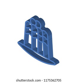 Pudding isometric left top view 3D icon