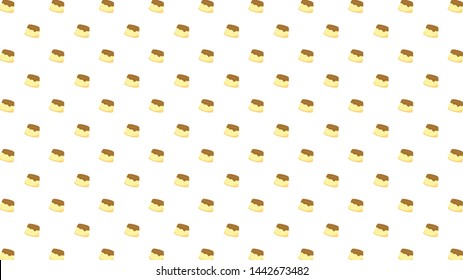 Pudding pattern vector. wallpaper. free space for text. background.
