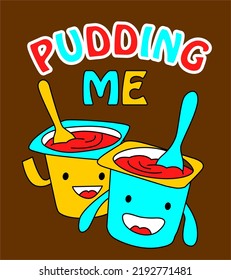 PUDDING STOCK VECTOR IMAGE ILLUSTRATION