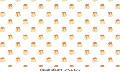 Pudding vector. Pudding pattern wallpaper. background.