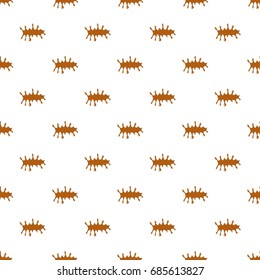Puddle of caramel pattern seamless repeat in cartoon style vector illustration