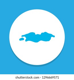 Puddle icon colored symbol. Premium quality isolated spill element in trendy style.