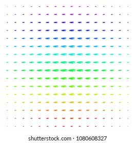 Puddle icon spectrum halftone pattern. Vector puddle symbols organized into halftone grid with vertical spectral gradient. Designed for backgrounds, covers and abstraction compositions.