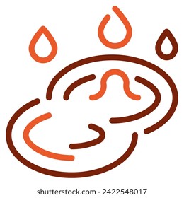Puddle Icon Spring, for uiux, web, app, infographic, etc
