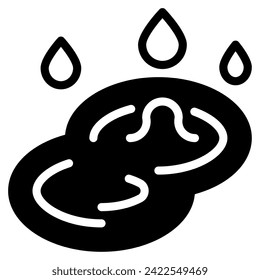 Puddle Icon Spring, for uiux, web, app, infographic, etc