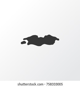 Puddle Icon Symbol. Premium Quality Isolated Spill Element In Trendy Style.