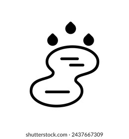 puddle icon symbol vector template