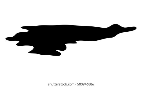 puddle silhouette vector symbol icon design. Beautiful illustration isolated on white background