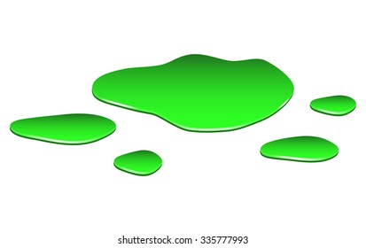 Puddle Toxic Substance Spill Green Chemical Stock Vector (Royalty Free ...