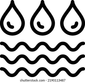 puddle Vector illustration on a transparent background. Premium quality symmbols. Thin line vector icons for concept and graphic design.