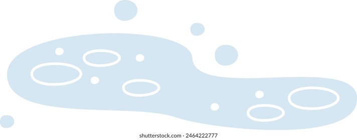Puddle Of Water Vector Illustration