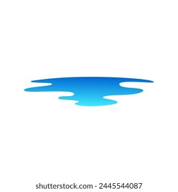 Puddle water wet vector illustration