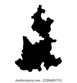 Puebla state map, administrative division of the country of Mexico. Vector illustration.