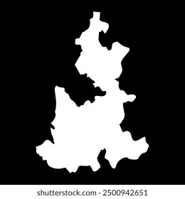 Puebla state map, administrative division of the country of Mexico. Vector illustration.