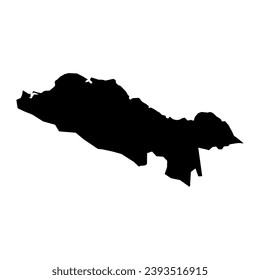 Puerto Plata province map, administrative division of Dominican Republic. Vector illustration.