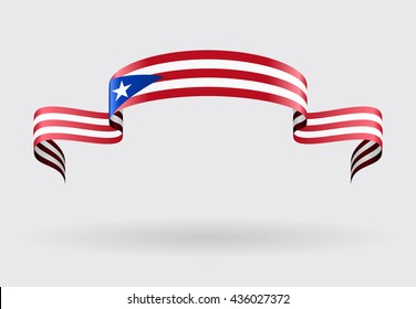 Puerto Rican flag background. Vector illustration.