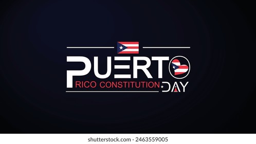 Puerto Rico Constitution Day Embracing Tradition with Modern Vector Art