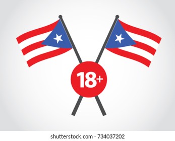 Puerto Rico Emblem Adult