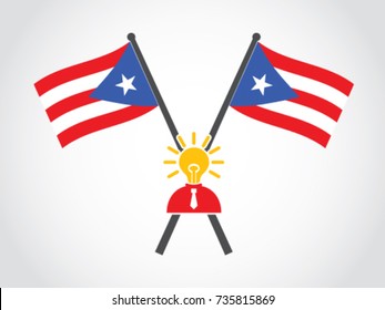 Puerto Rico Emblem Bright Idea Politician