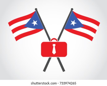 Puerto Rico Emblem Business Duty