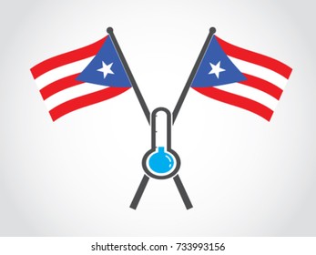 Puerto Rico Emblem Cold Temperature