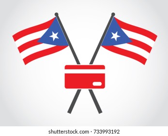 Puerto Rico Emblem Credit Debit Card