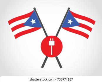Puerto Rico Emblem Electricity Concumption