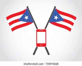 Puerto Rico Emblem Smartphone