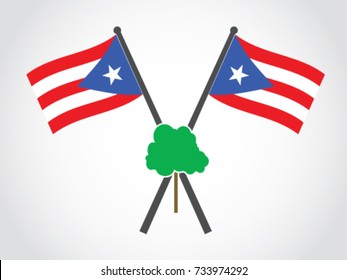 Puerto Rico Emblem Tree Timber