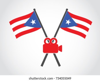 Puerto Rico Emblem Video Camera