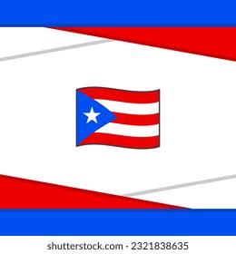 Puerto Rico Flag Abstract Background Design Template. Puerto Rico Independence Day Banner Social Media Post. Puerto Rico Vector