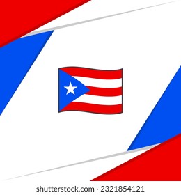 Puerto Rico Flag Abstract Background Design Template. Puerto Rico Independence Day Banner Social Media Post. Puerto Rico
