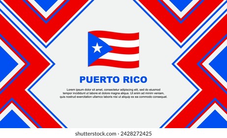 Puerto Rico Flag Abstract Background Design Template. Puerto Rico Independence Day Banner Wallpaper Vector Illustration. Puerto Rico Vector