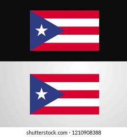 Puerto Rico Flag Banner Design Stock Vector (Royalty Free) 1210908388 ...