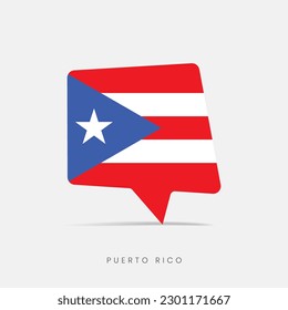 Puerto Rico flag bubble chat icon