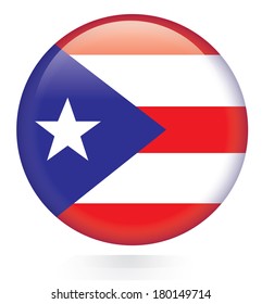 Puerto Rico flag button