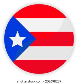 Puerto Rico flag button