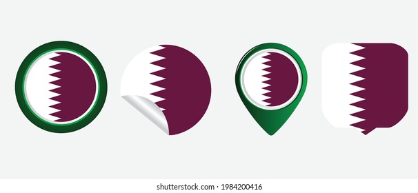 Puerto Rico flag. flat icon symbol vector illustration