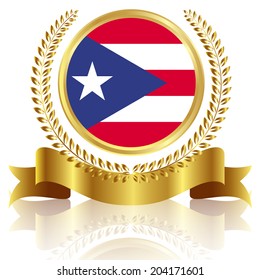 Puerto Rico flag frame