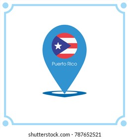 puerto rico flag icon vector