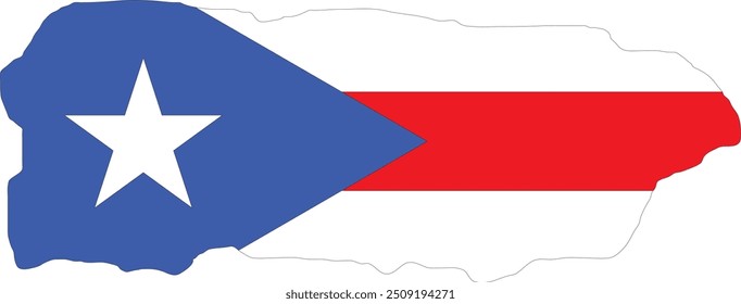 Puerto Rico Flag in Map, Puerto Rico Map with Flag, Country Map, Puerto Rico Map with Flag, Nation Flag Puerto Rico