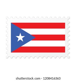 Puerto Rico flag on white background vector image